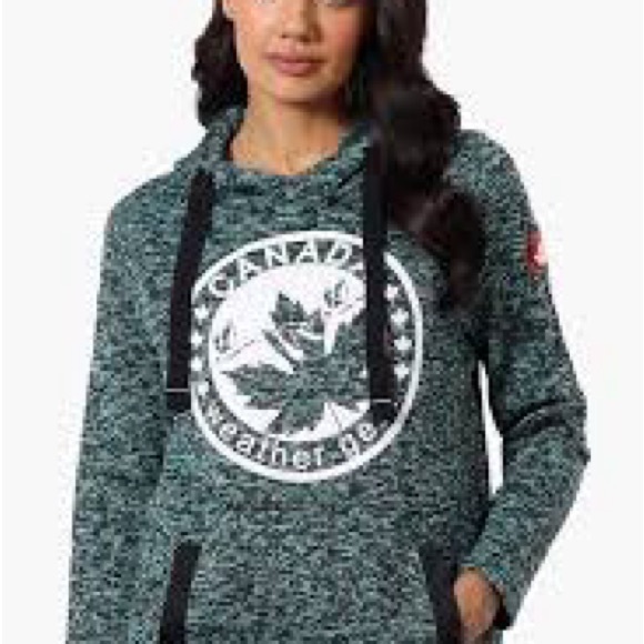 Canada Weather Gear Tops - Canada Weather Gear Women's Teal Hoodie: size small